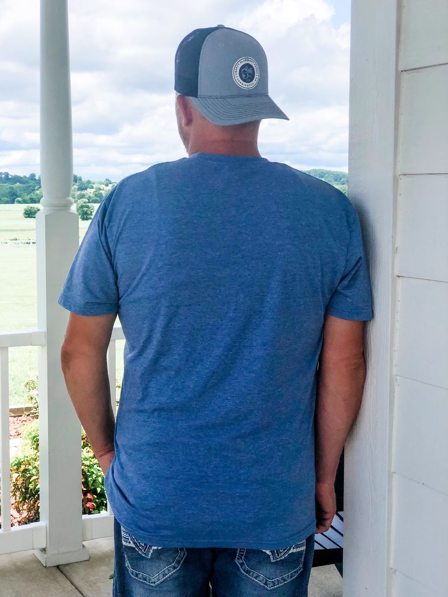 Liberty Blueberry Farms Hat - Heather Gray and Black - Liberty Blueberry Farms